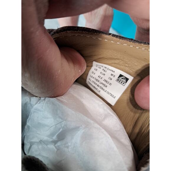 REEF TERRAMAR LE MENS SHOES SIZE 9.5 COLOR TAN - Picture 6 of 7